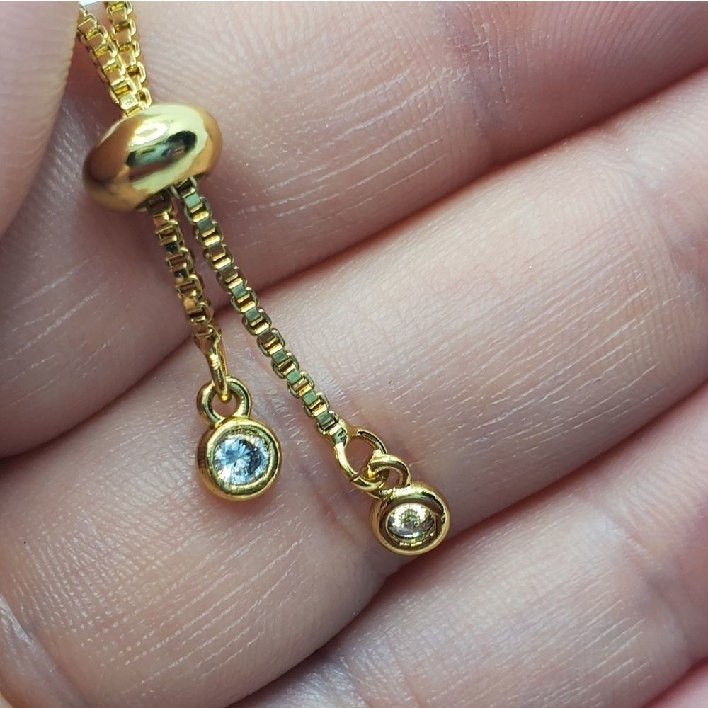 Hand Crafted Evil Eye Adjustable Slider Bracelet - Picture 11 of 14